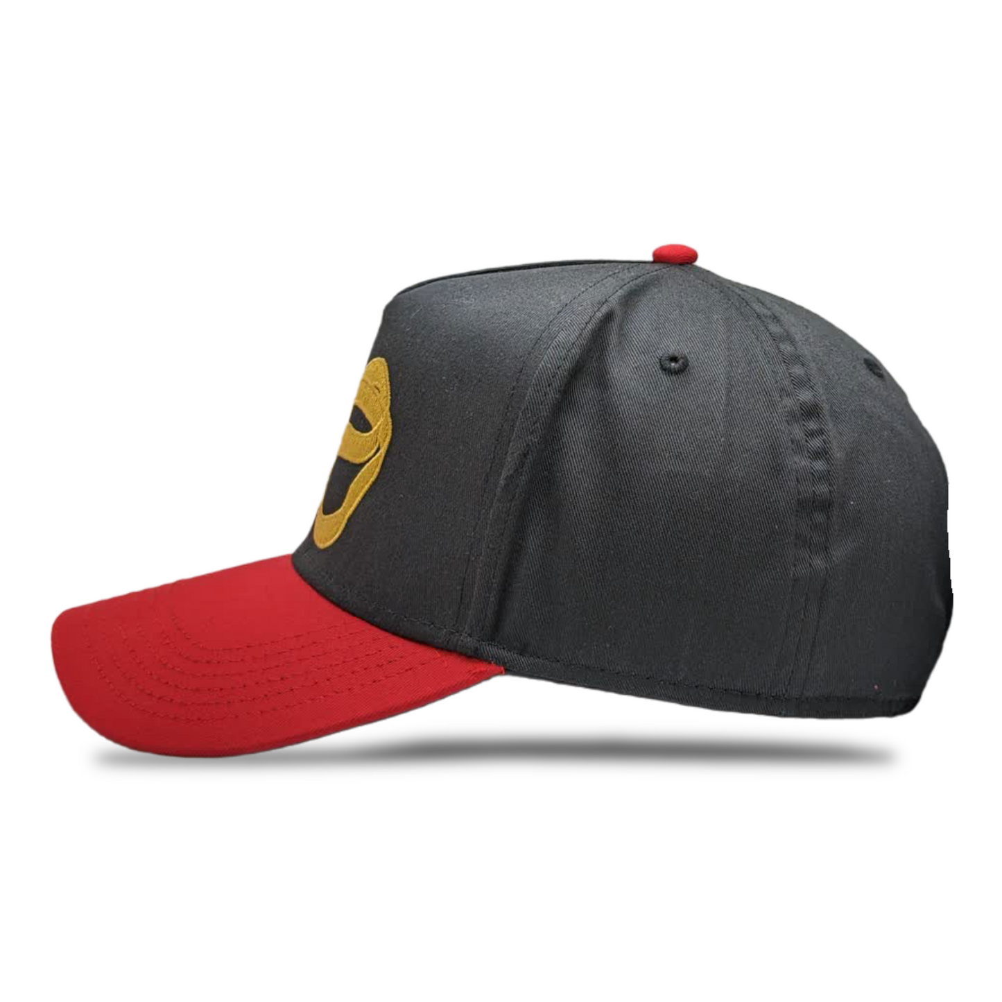 BLACK / RED TWO BANDZ SNAPBACK