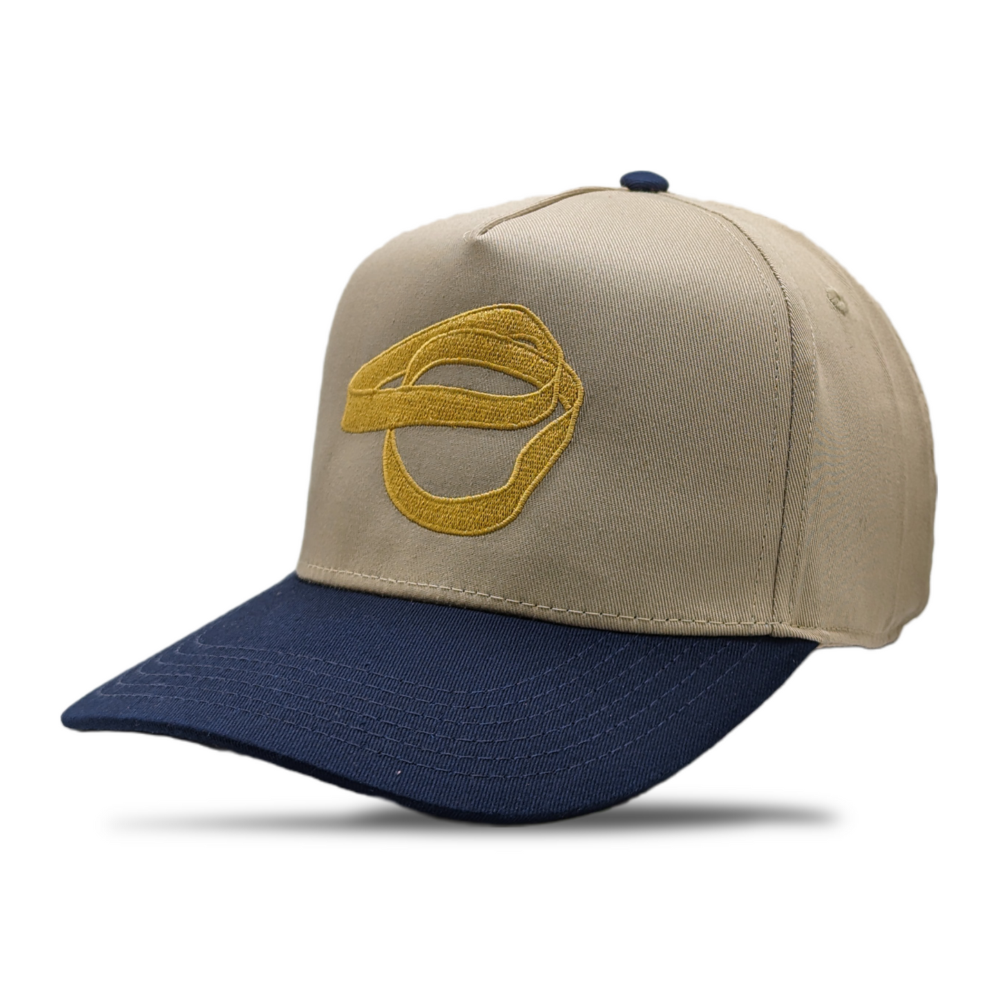 TAN / NAVY TWO BANDZ SNAPBACK