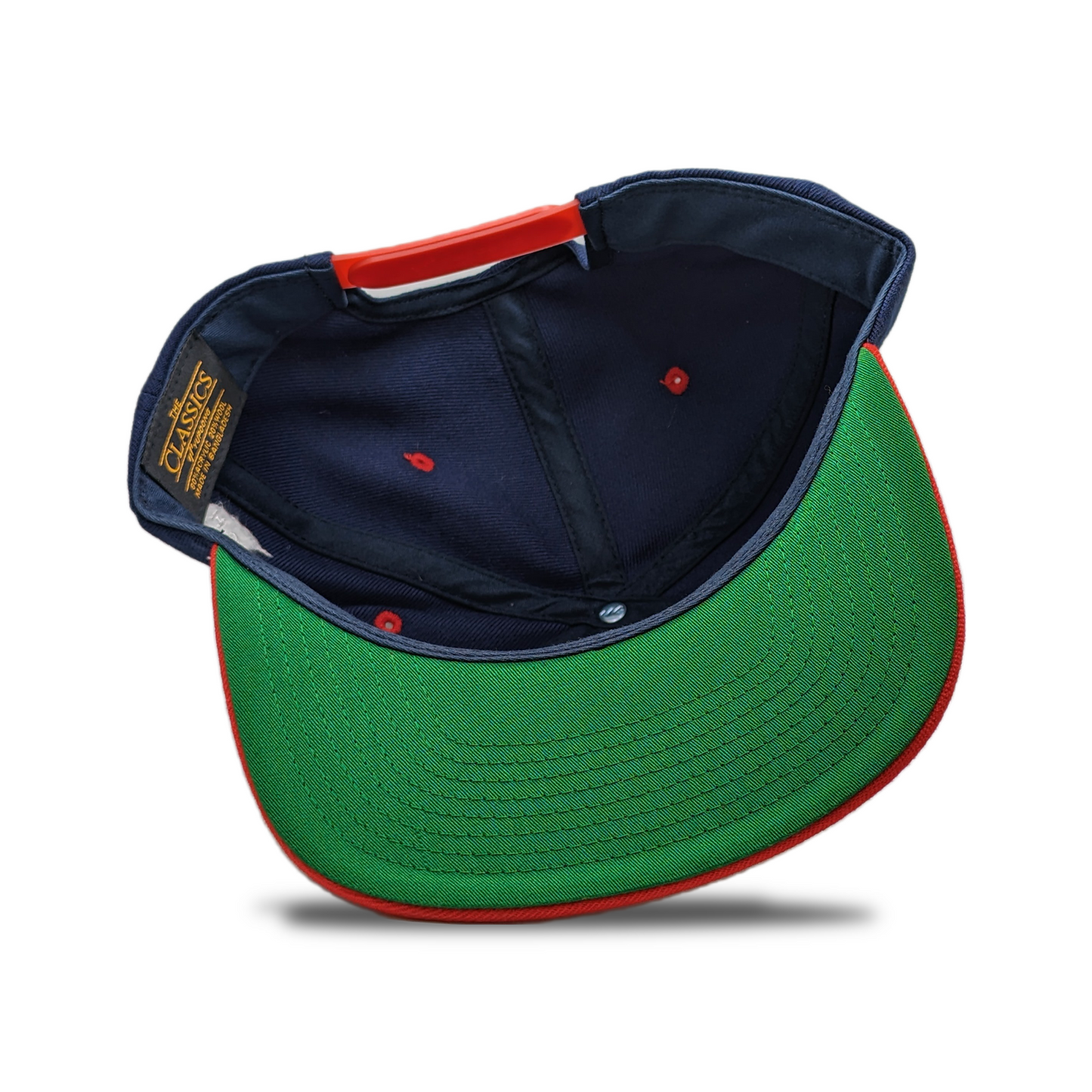 NAVY / RED RUBBERBAND HEAD SNAPBACK -LOW IN STOCK-