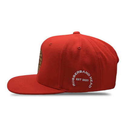 SNAPBACK DE GOMA ROJO CEREZA