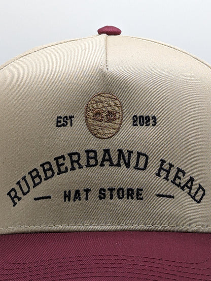 SNAPBACK TAN / BURGANDY RESILIENT 23