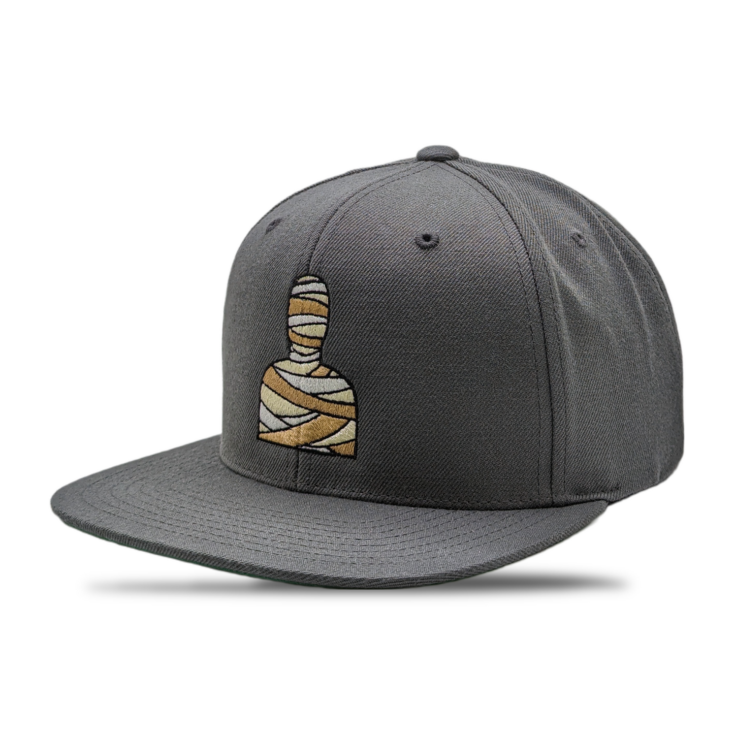 SNAPBACK HOMBRE GOMA GOMA GRIS OSCURO