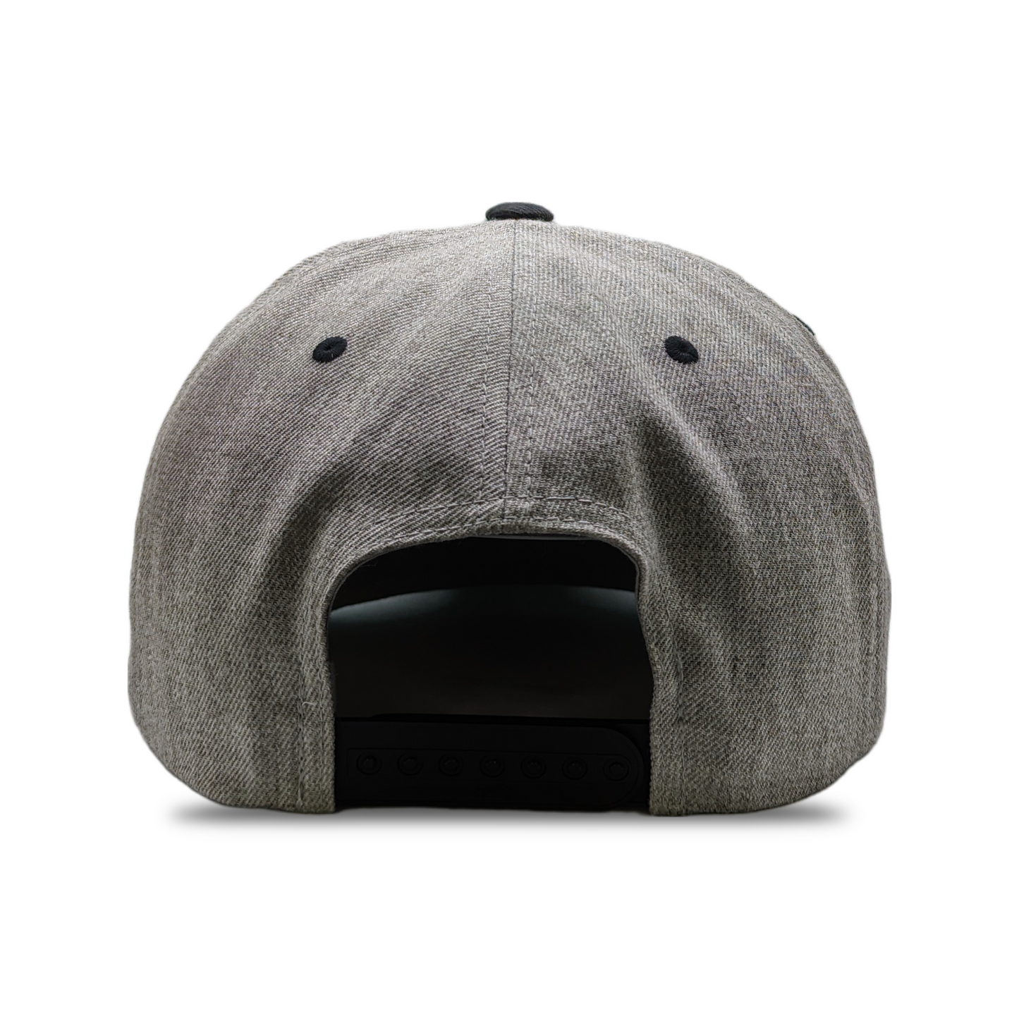 GREY / BLACK RUBBERBAND HEAD SNAPBACK