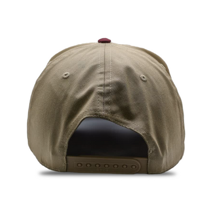 SNAPBACK TAN / BURGANDY RESILIENT 23