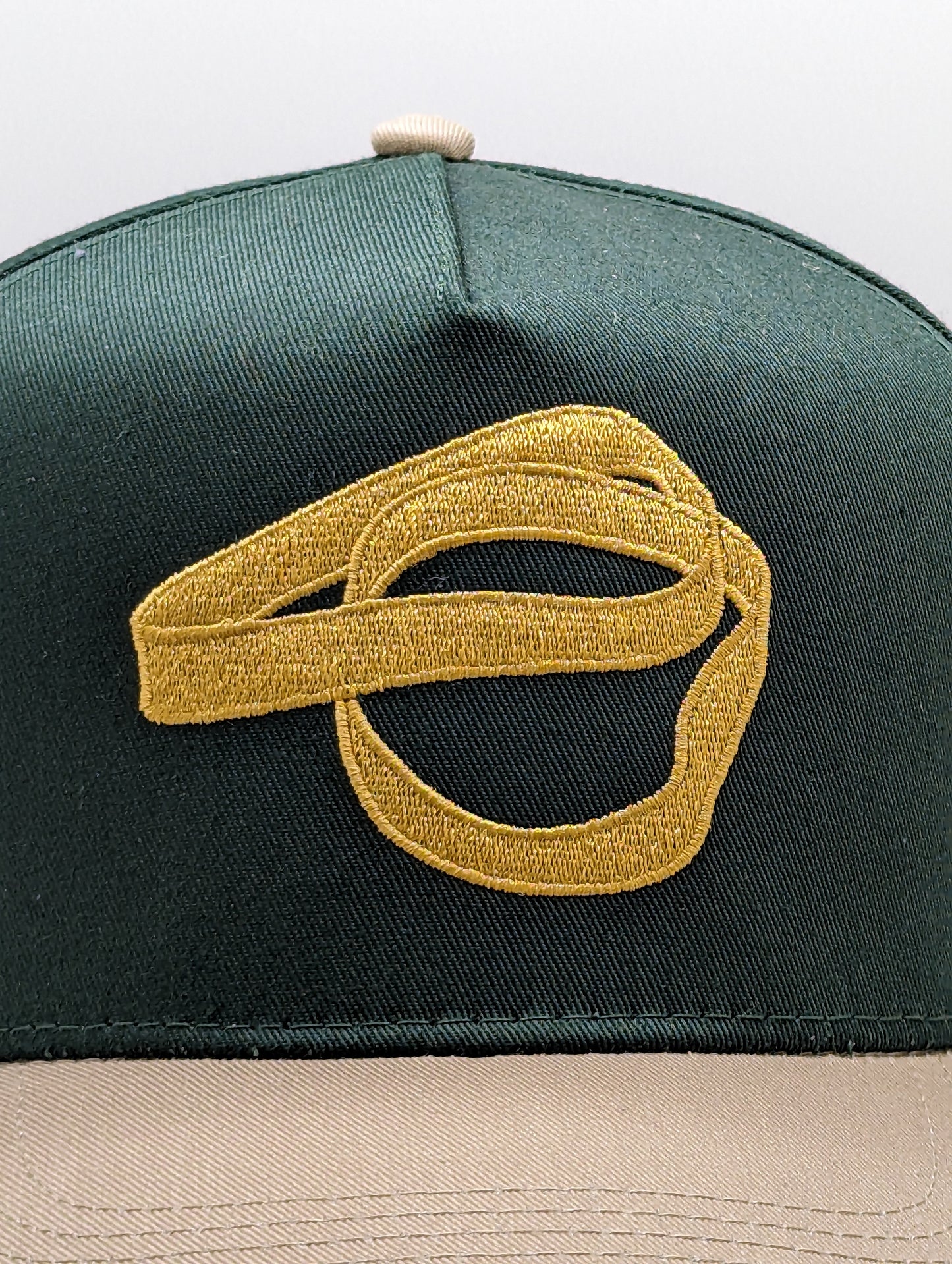 GREEN / TAN TWO BANDZ SNAPBACK