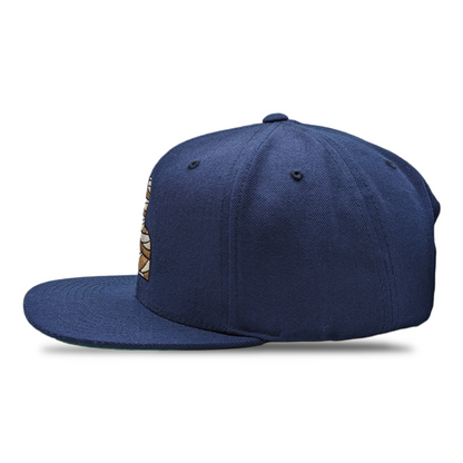 SNAPBACK HOMBRE GOMA AZUL