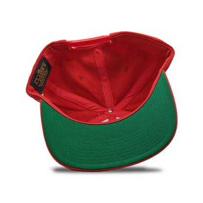 SNAPBACK DE GOMA ROJO CEREZA