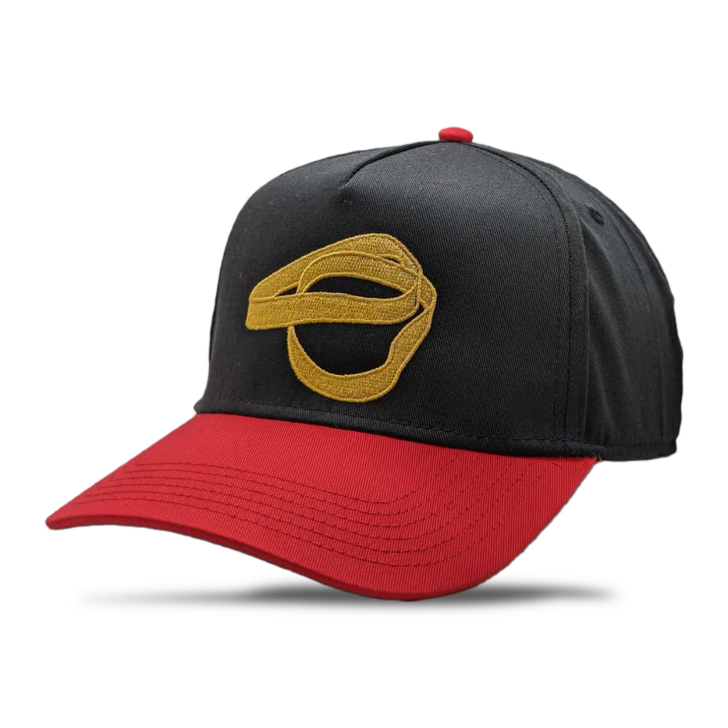 BLACK / RED TWO BANDZ SNAPBACK