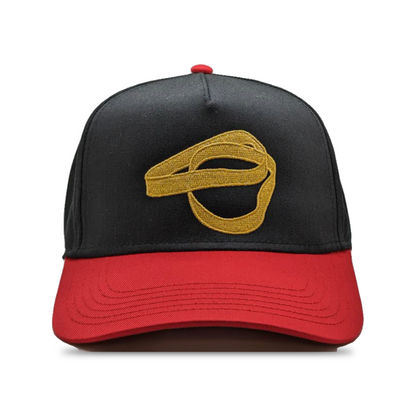 BLACK / RED TWO BANDZ SNAPBACK