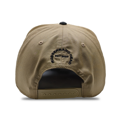 TAN / BLACK TWO BANDZ SNAPBACK