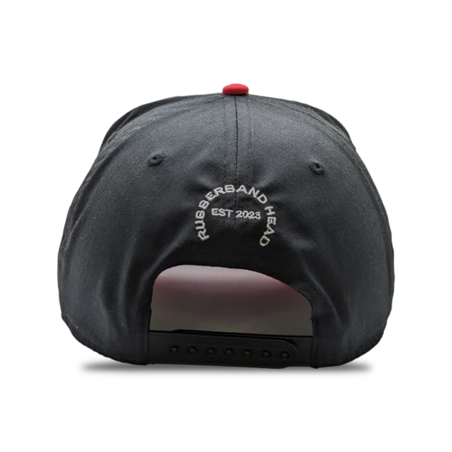 BLACK / RED TWO BANDZ SNAPBACK