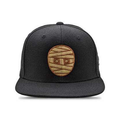 BLACK RUBBERBAND HEAD SNAPBACK