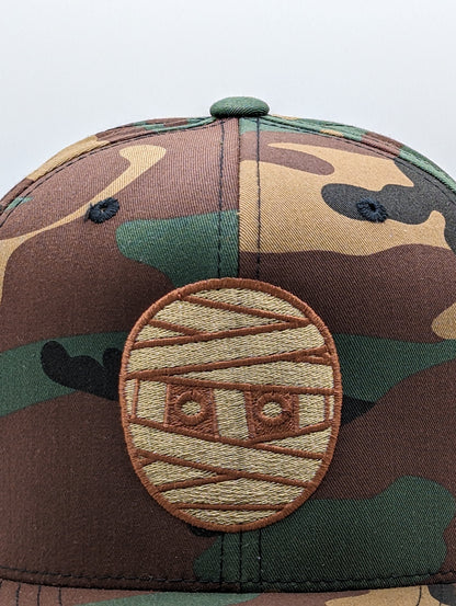 CAMO RUBBERBAND HEAD SNAPBACK