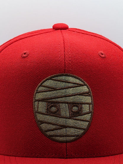 SNAPBACK DE GOMA ROJO CEREZA