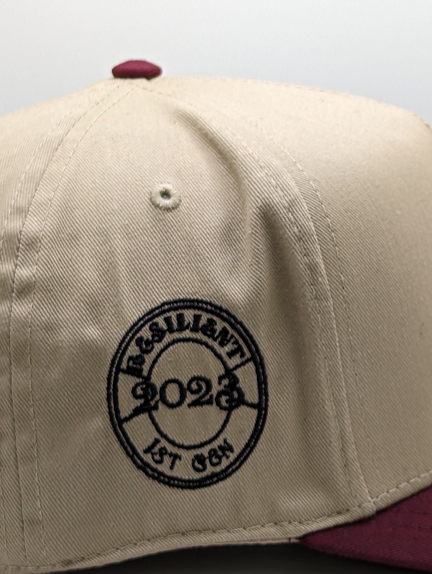 TAN / BURGANDY RESILIENT 23 SNAPBACK