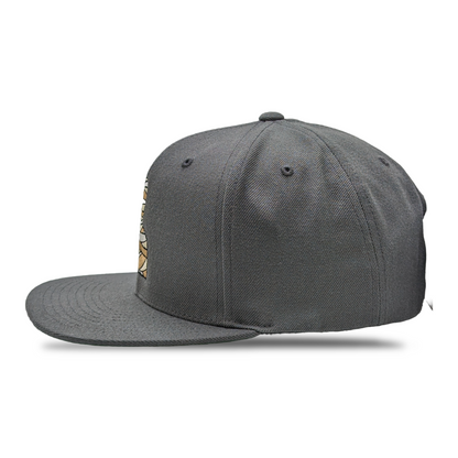 SNAPBACK HOMBRE GOMA GOMA GRIS OSCURO